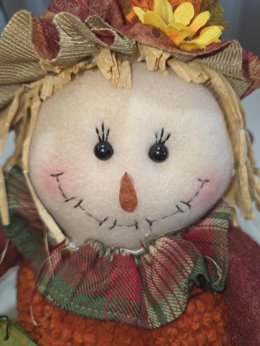 Autumn Welcome & Happy Harvest Scarecrow Duo - Green, Orange